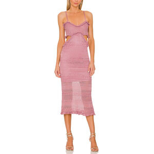 Misa Los Angeles 'Skye' Pink Viscose Dress Size XS